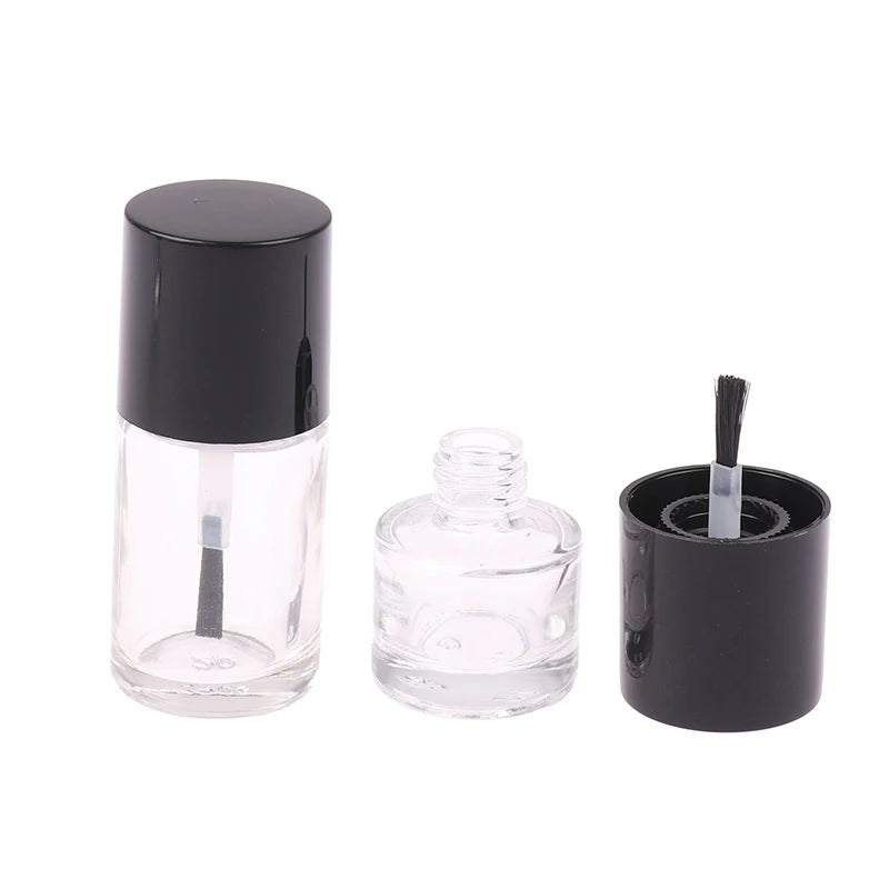 Empty Glass Nail Polish Bottles with Brush 5/10/15ml Nail Polish Bottle QXL