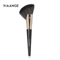 MAANGE Angled Blush Bronzer Brush | Contour & Highlight Makeup Blush Brush QXL Black