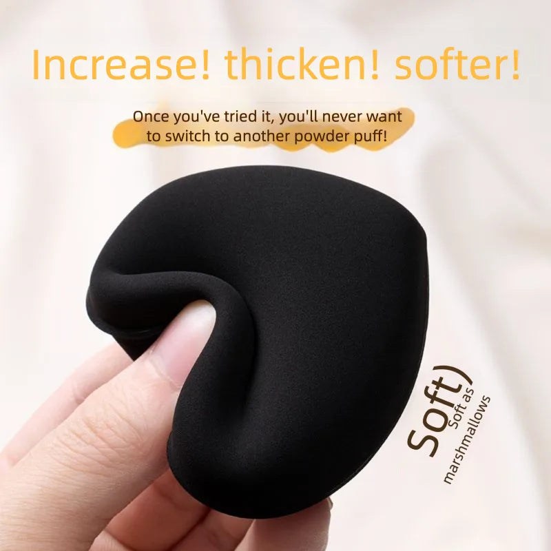 2-Pack Soft Non-Absorbent Foundation Powder Puff | Wet & Dry Makeup Sponge Puff QXL