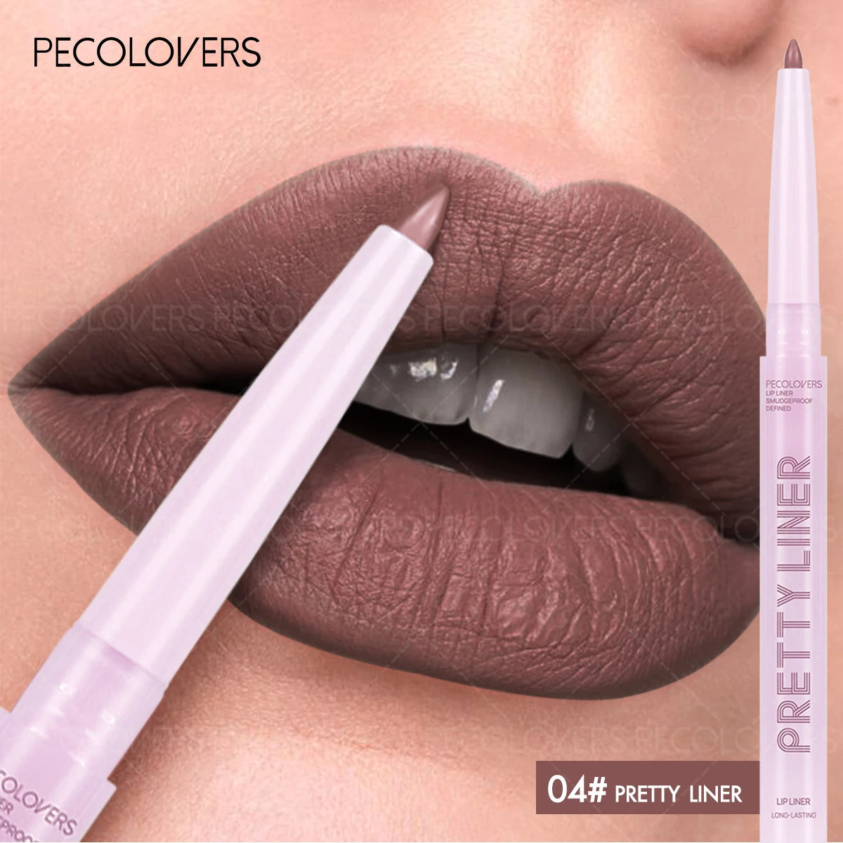 PECOLOVERS Transparent Lip Liner – Waterproof Plumping Pencil Lip Liner Pencil QXL 04