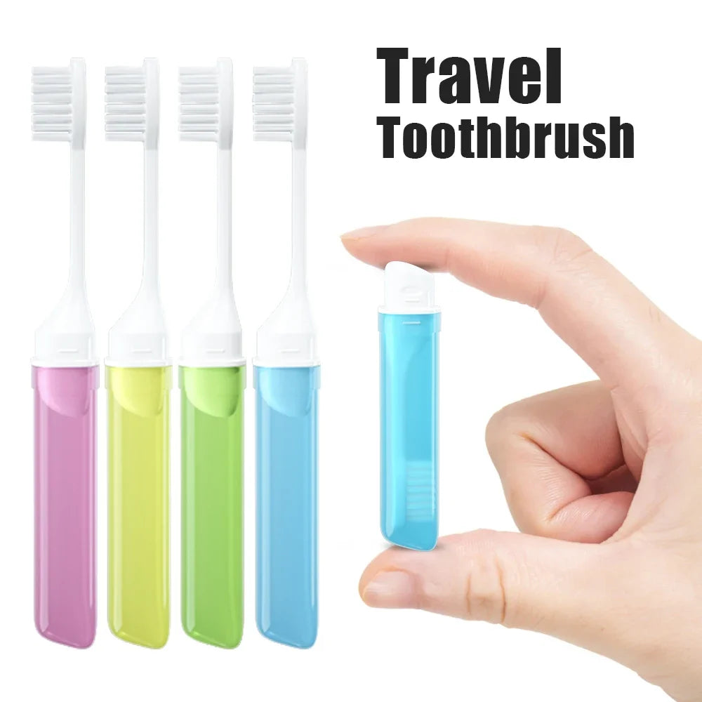Foldable Travel Toothbrush | Portable Mini Adult Toothbrush Travel Toothbrush QXL
