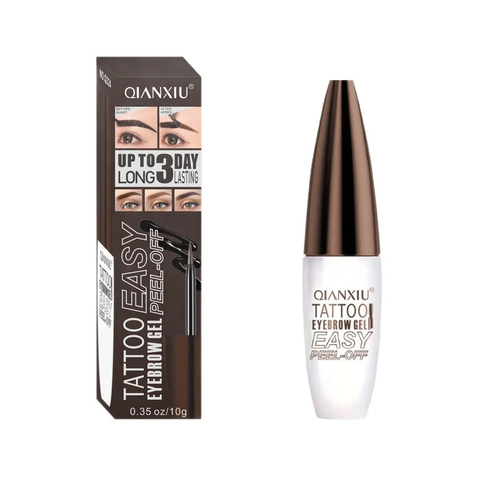 Waterproof Semi-Permanent Eyebrow Tattoo Gel | 3-Day Tint Eyebrow Tattoo Gel QXL