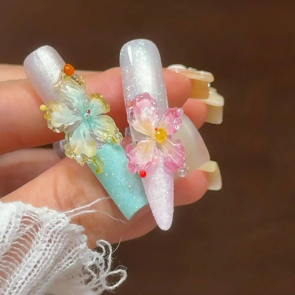 3D Flower Silicone Nail Art Mold | DIY Floral Manicure Stencil Nail Art Mold QXL