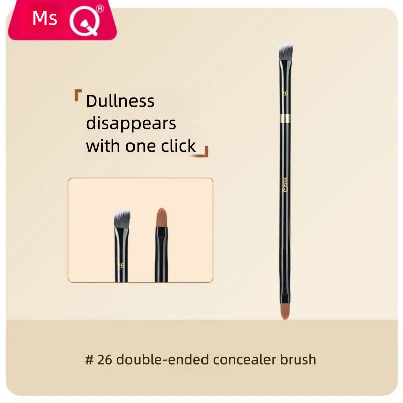 MSQ Double-Head Concealer Brush Set | 5-Piece Flat Head Concealer Brush Set QXL 26 Double Headed