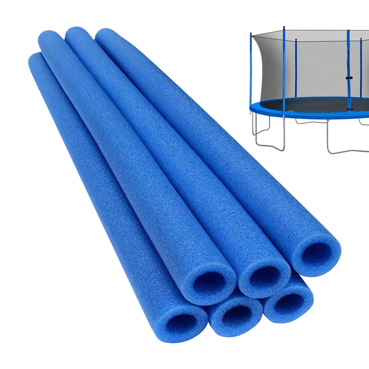 Trampoline Enclosure Replacement Poles 6-Pack | Round Frame Trampoline Replacement Parts QXL