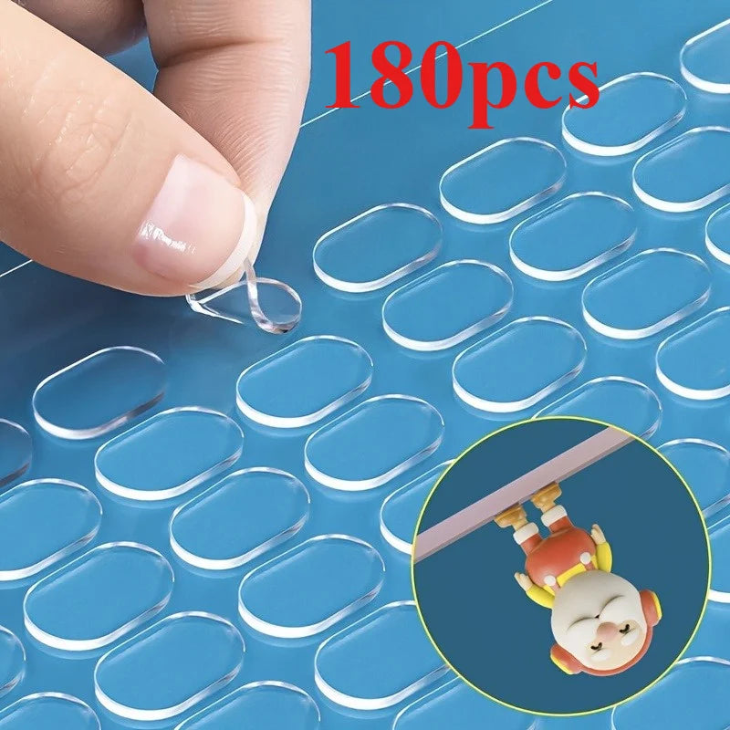 180/300-Pack Transparent Double-Sided Nano Adhesive Dots Craft Adhesive Dots QXL 180pcs