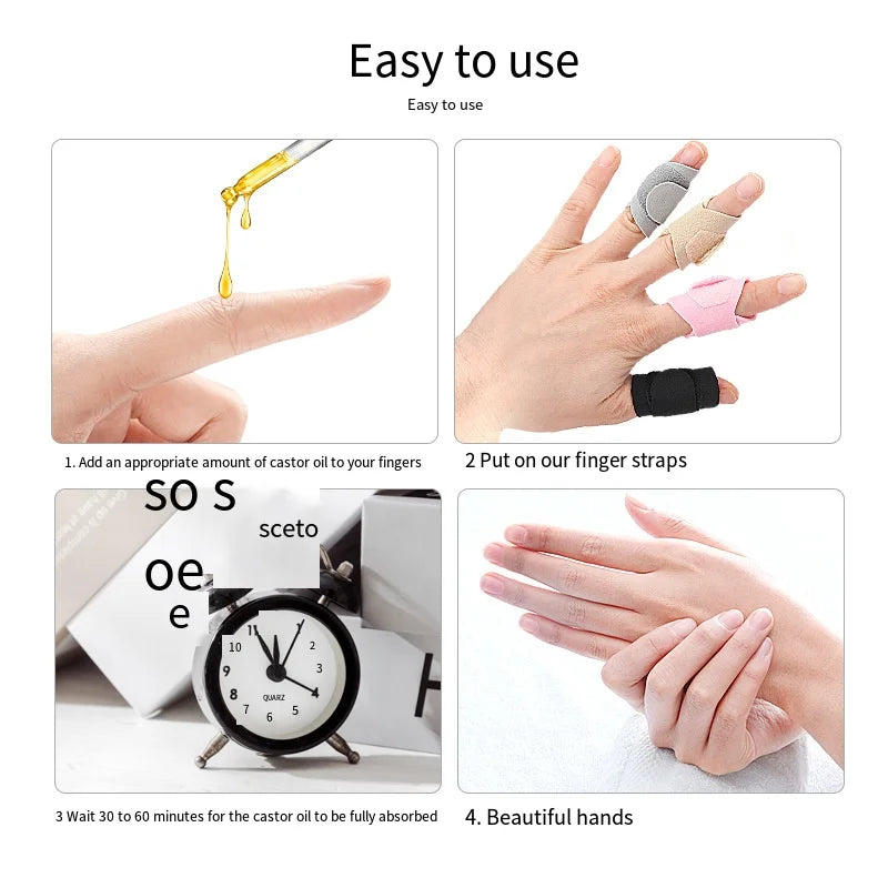 5-Pack Adjustable Finger Support Straps | Universal Splint Finger Support Strap QXL