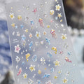 5D Ocean Nail Art Stickers – Jellyfish, Starfish & Dolphin Decals