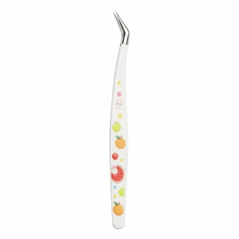 Precision Sticker Tweezers | Curved Tip Stainless Steel Craft Craft Tweezers QXL