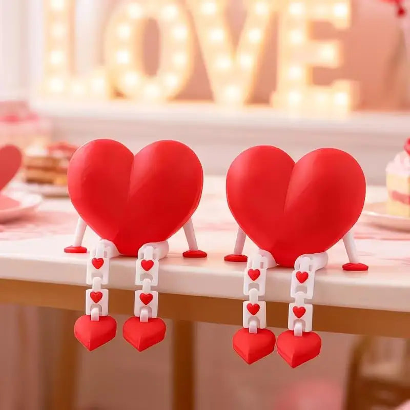 3D Printed Heart Ornament | Desktop & Hallway Decor Gift Decorative Ornament QXL