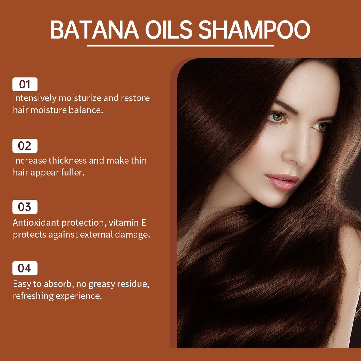 HOEGOA Batana Oil Nourishing Shampoo | Oil Control & Dandruff Nourishing Hair Shampoo QXL
