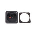 Round Speaker Terminal Cup | Gold-Plated Banana Jack Panel Plug Speaker Terminal Cup QXL sliver