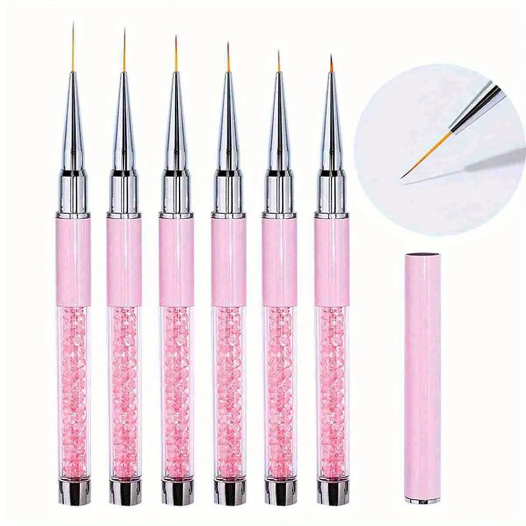 FUMOSIK Nail Art Liner Brush | Striping & 3D Design 5–15mm Nail Art Liner Brush QXL