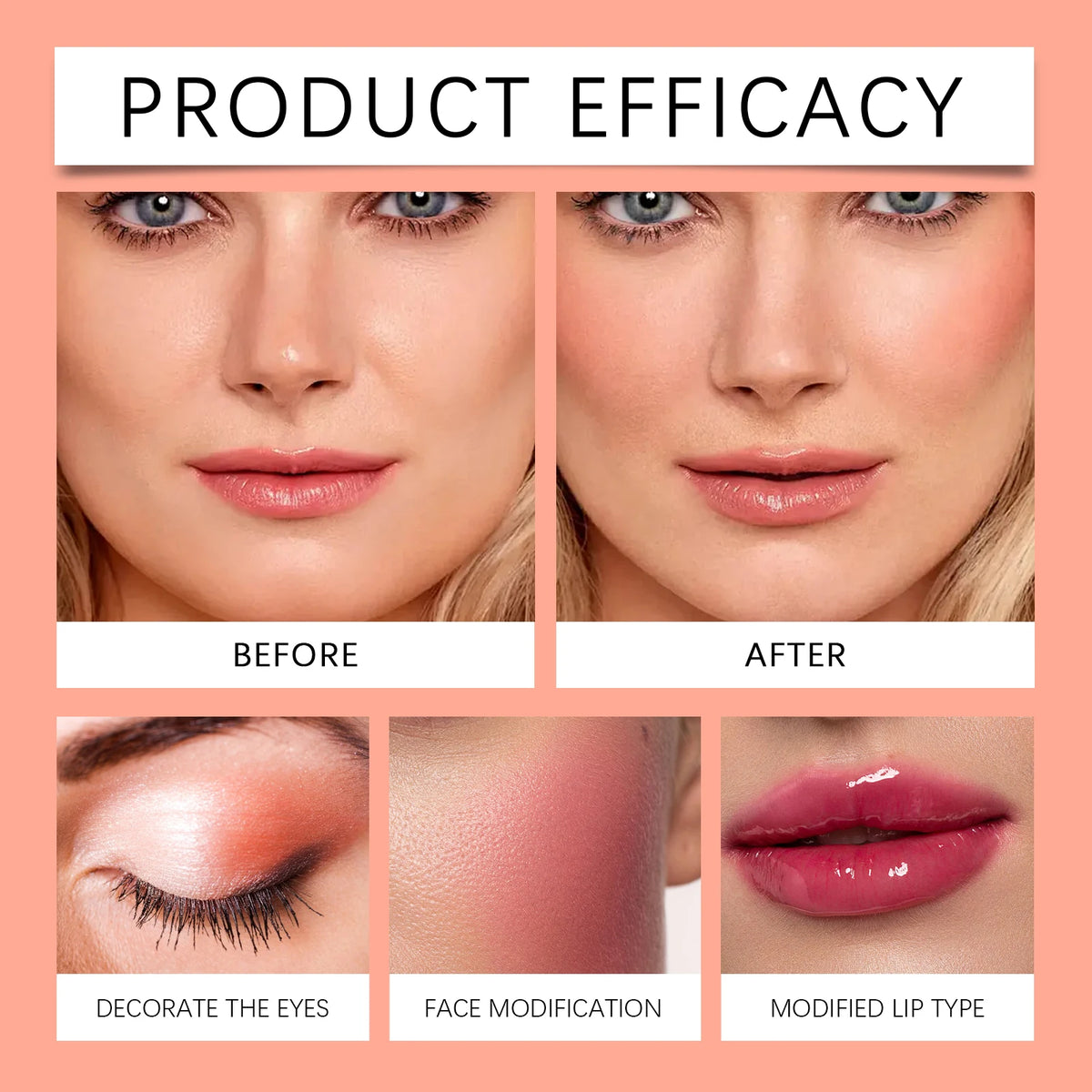 Eelhope Butter Cream Blush | Blendable Long-Lasting Cheek Color Cream Blush QXL