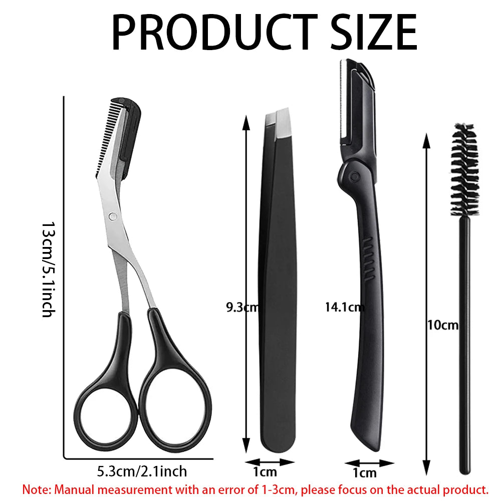 16-Pack Face Razors & Eyebrow Trimmer | Dermaplaning Set Face Razor Set QXL