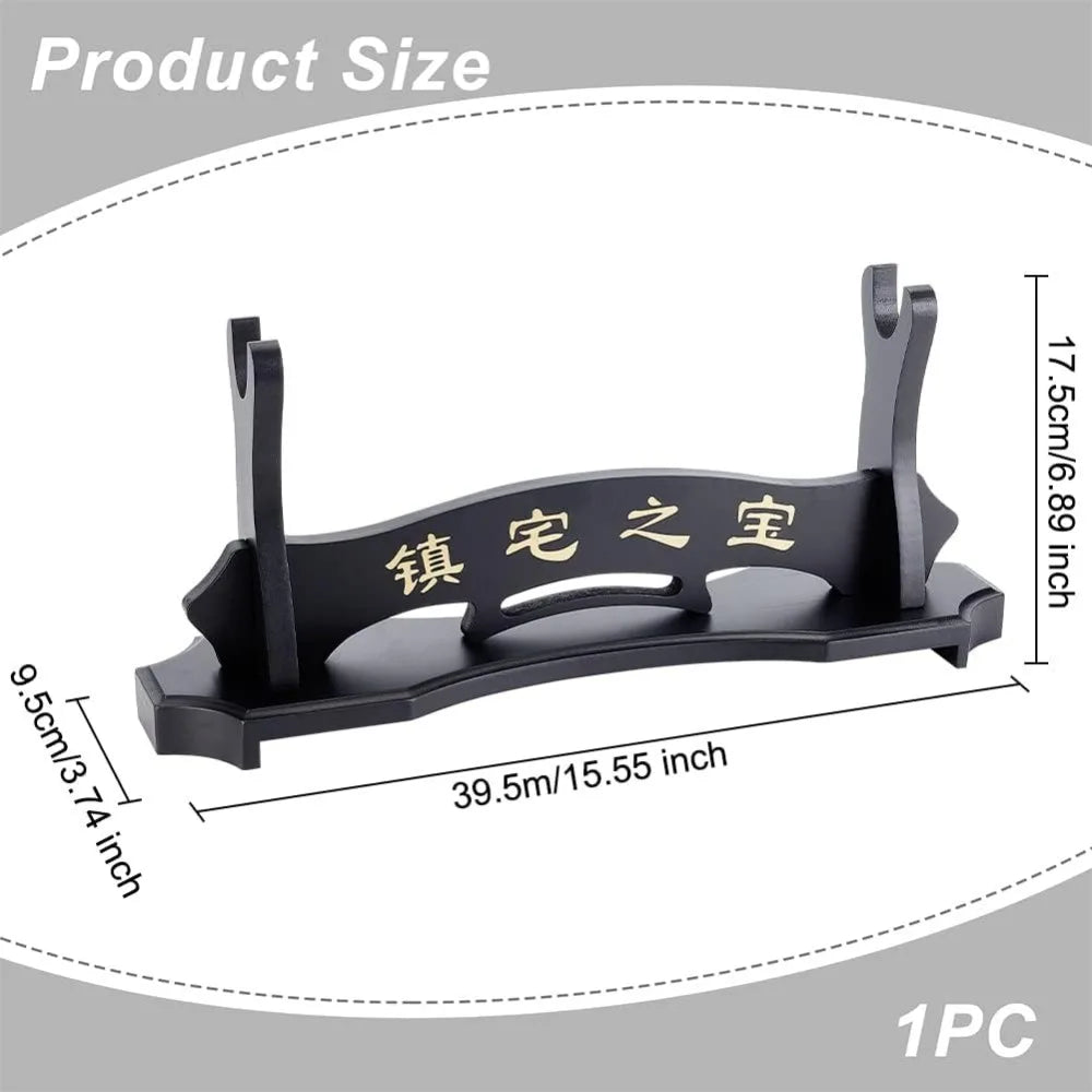 Wooden Samurai Sword Display Stand | Katana Wakizashi Tanto Sword Display Stand QXL AECH04-11743