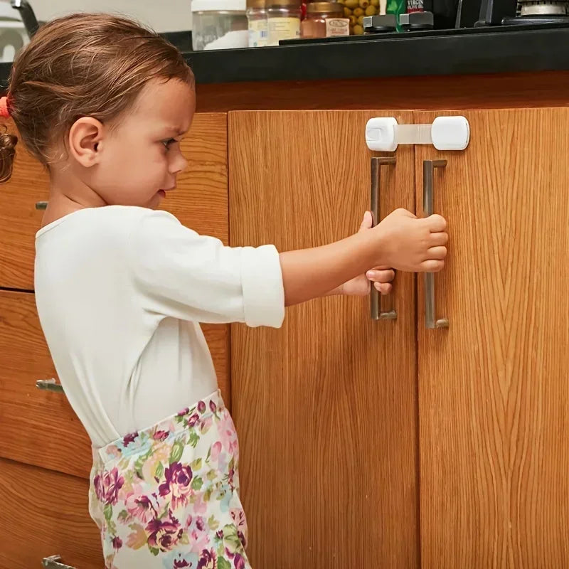 Baby Safety Cabinet Locks & Adhesive Drawer Latches Baby Cabinet Locks QXL