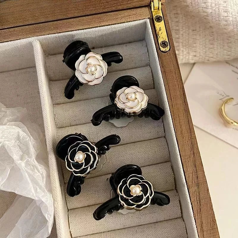 2-Pack Retro French Camellia Hair Clips | Vintage Hairpins Hair Clip Set QXL