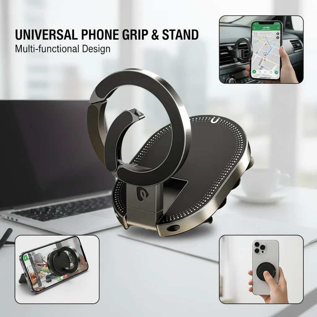 360° Magnetic Car Phone Mount | Foldable & Compact Holder Magnetic Car Mount QXL