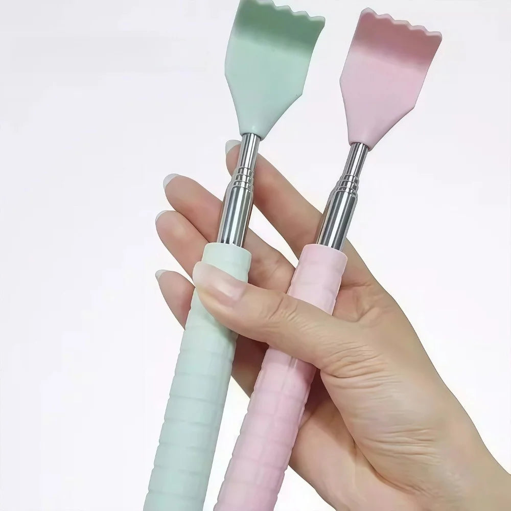 Telescopic Back Scratcher | Stainless Steel & Rubber Handle Back Scratcher Massager QXL