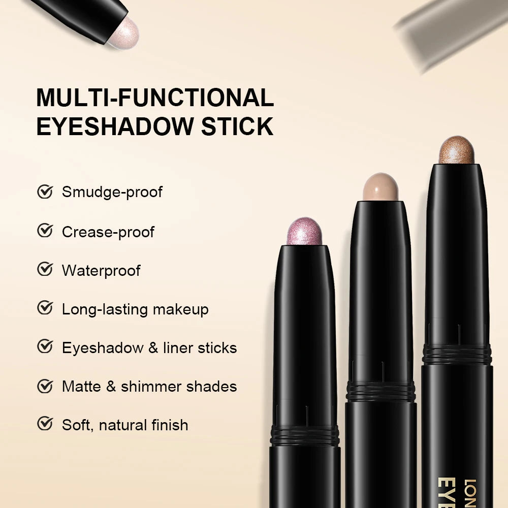 ibcccndc 10-Color Longwear Eyeshadow Stick | Shimmer & Matte Eyeshadow Stick QXL