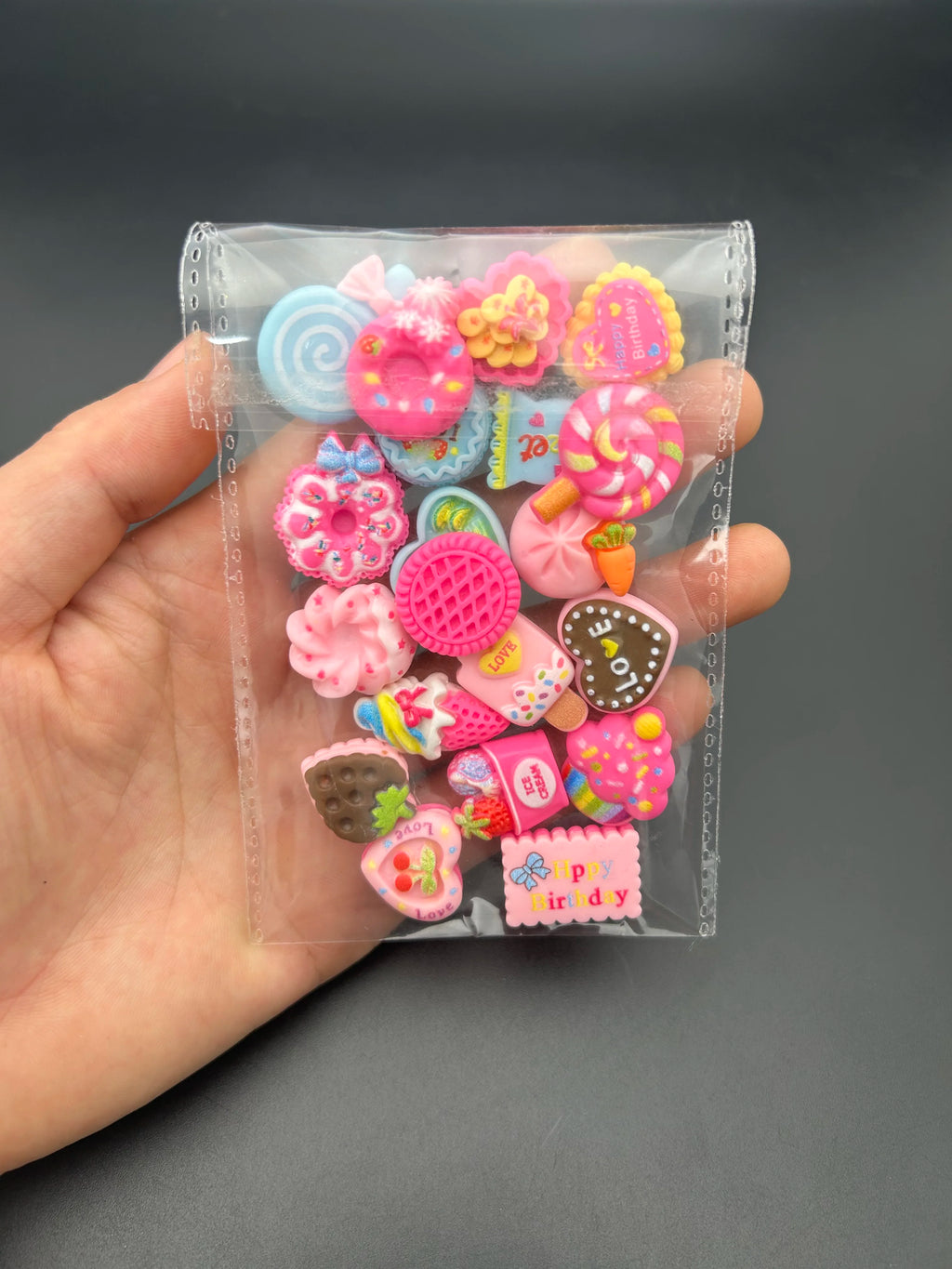 20-Pc 3D Kawaii Dessert Nail Charms | Resin Donut & Ice Cream 3D Nail Charms QXL 20pcs