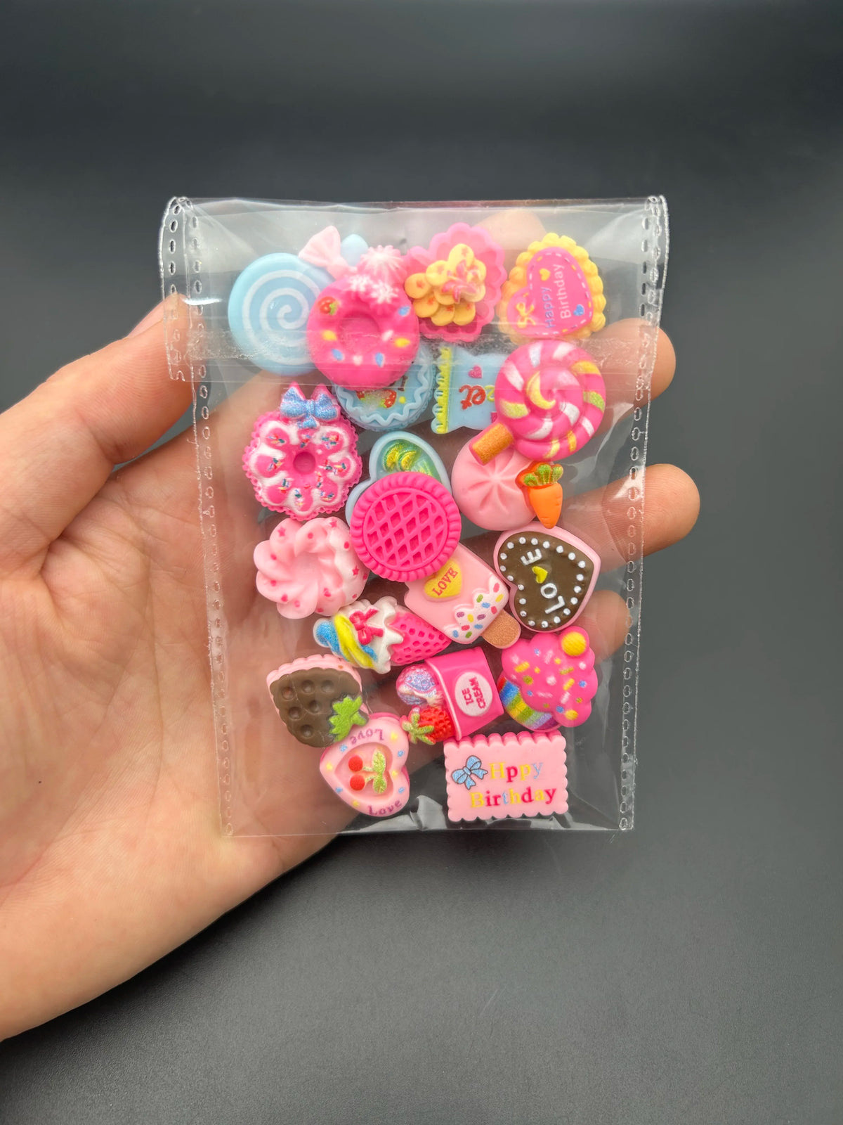 20-Pc 3D Kawaii Dessert Nail Charms | Resin Donut & Ice Cream 3D Nail Charms QXL 20pcs