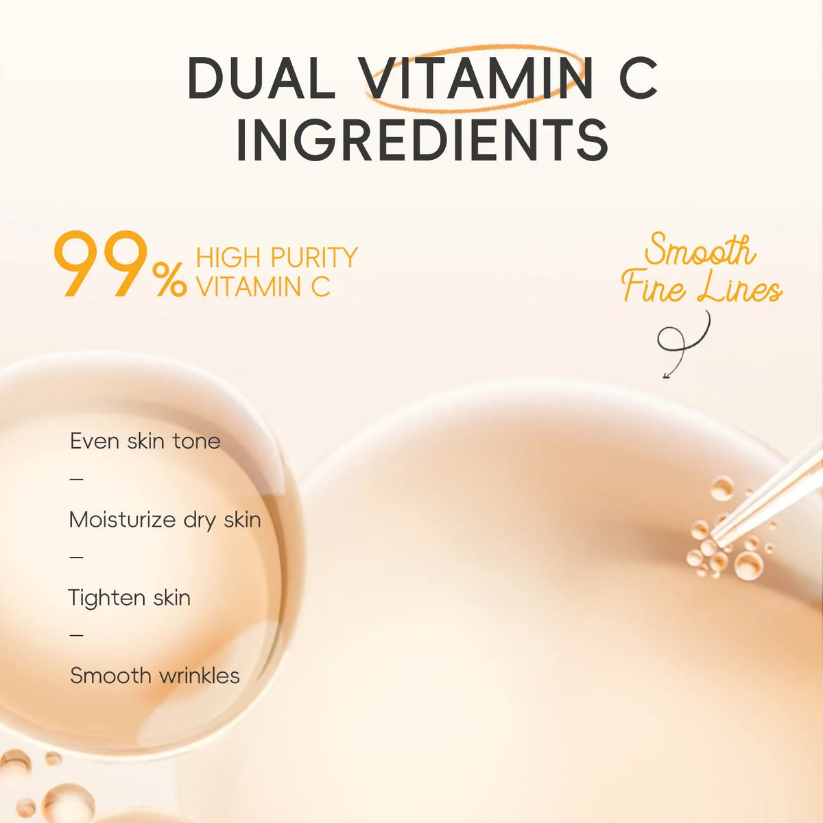 LAIKOU Vitamin C Set – Serum, Eye Cream & Face Moisturizer Skincare Gift Set QXL