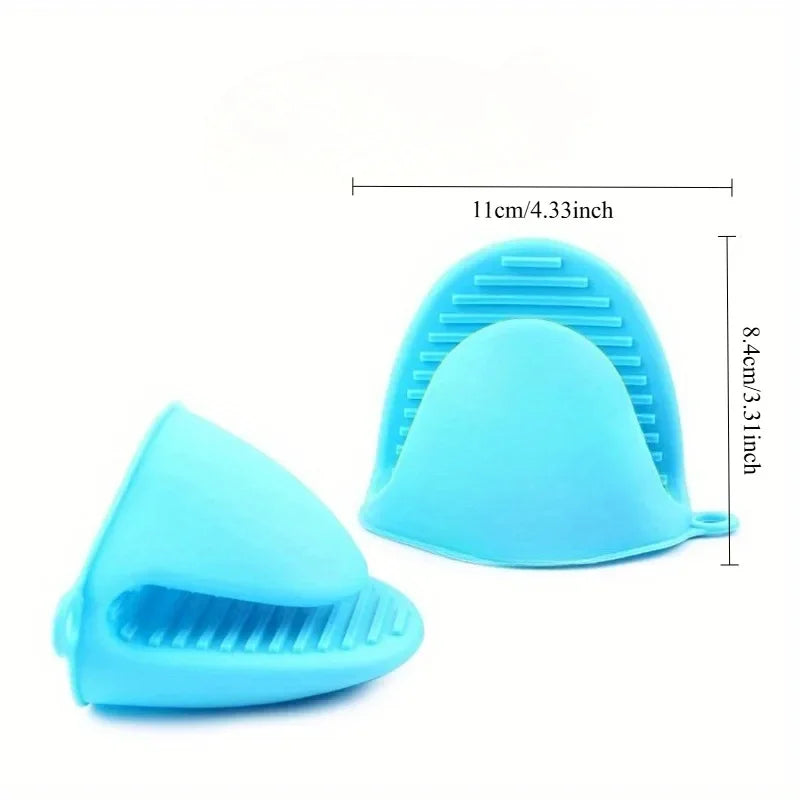 Silicone Two-Finger Oven Mitts | Bowl & Plate Gripper Clips Silicone Oven Mitts QXL