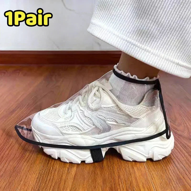 Transparent Barber Shoe Covers | PVC Hair Guard 1 Pair Barber Shoe Covers QXL