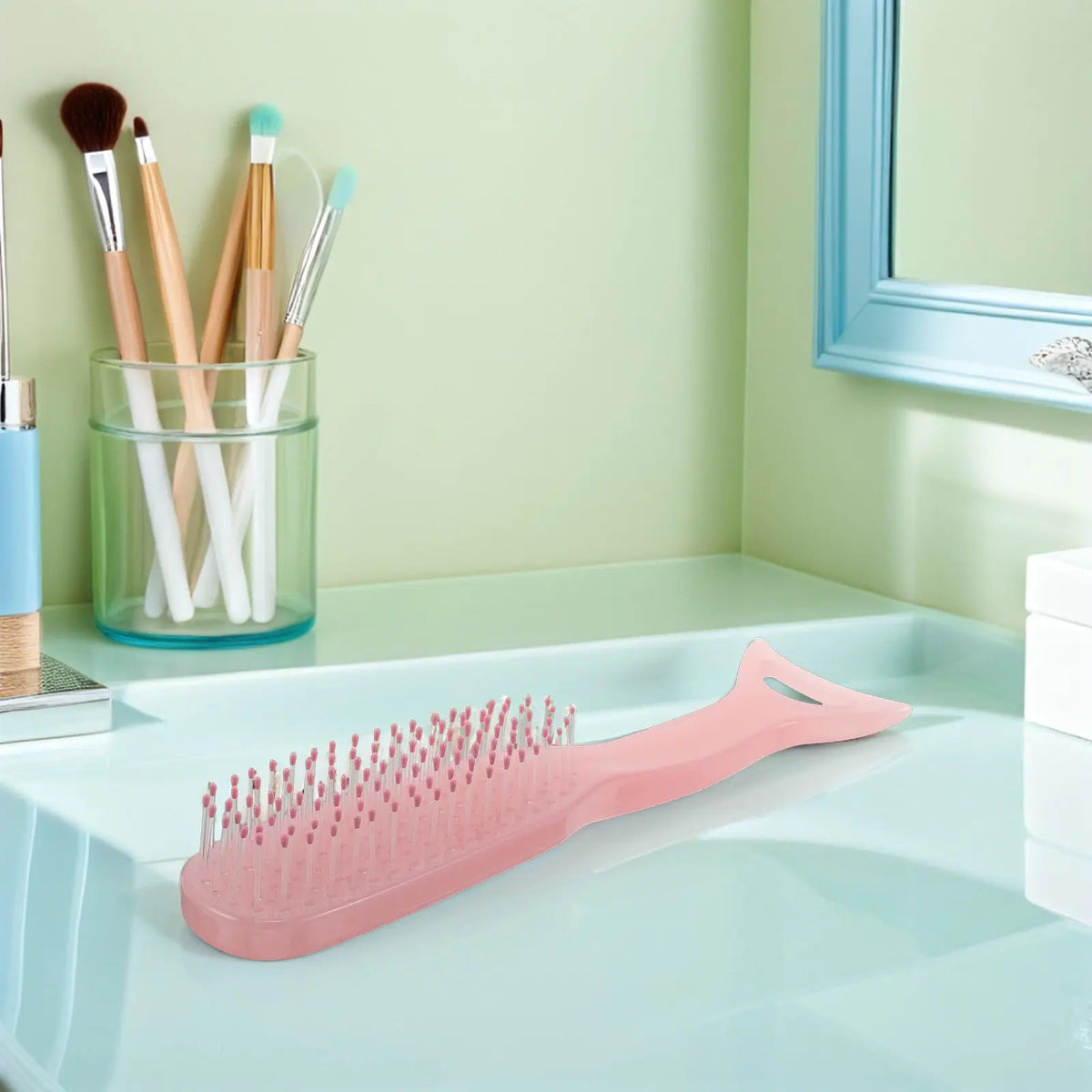 Mermaid Detangling Hair Comb | Anti-Static Scalp Massage Brush Detangling Hair Comb QXL