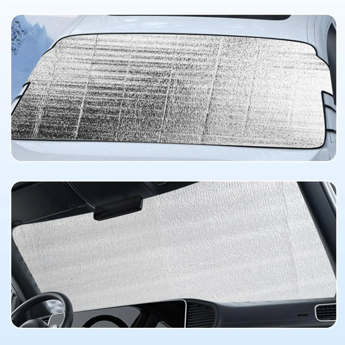 Car Windshield Snow & Ice Cover | UV Sun Shade Protector Windshield Cover QXL