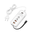 66W 4-Port USB-C Fast Charger | EU US UK Plug Wall Adapter USB-C Wall Charger QXL WHITE UK Plug