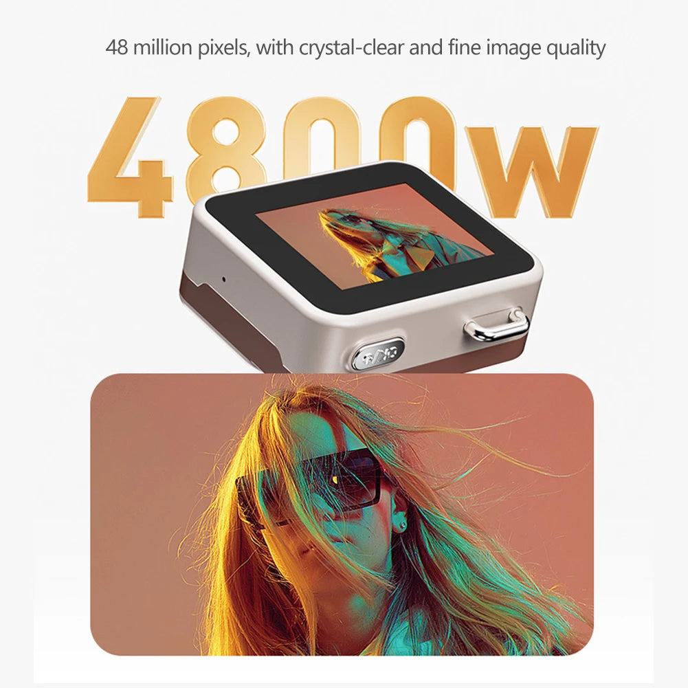 HD Retro Mini Digital Camera | 48MP, 1080P, Flash & Keychain Mini Digital Camera QXL