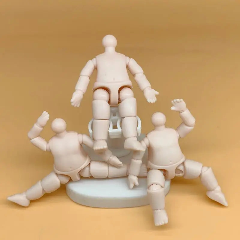 4-Inch Anime Mini Doll Body Multi-Joints | 1/12 Scale Figure Doll Accessory QXL