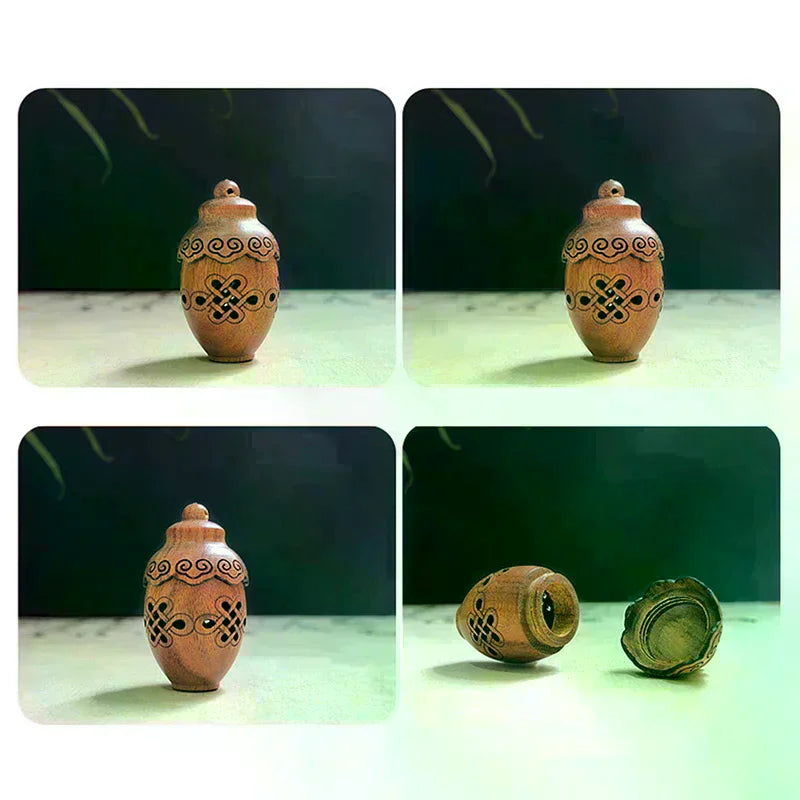 Lotus Wood Aroma Diffuser Pendant | Portable Scent Locket Aroma Diffuser Pendant QXL