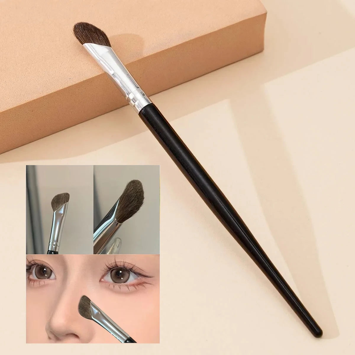 Nose Contour & Highlight Makeup Brush | Soft Sickle Head Contour Makeup Brush QXL M435 1pcs