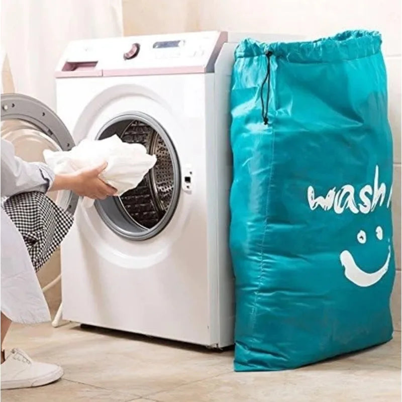 Large Travel Laundry Bag | Oxford Drawstring 24×36" Organizer Laundry Storage Bag QXL