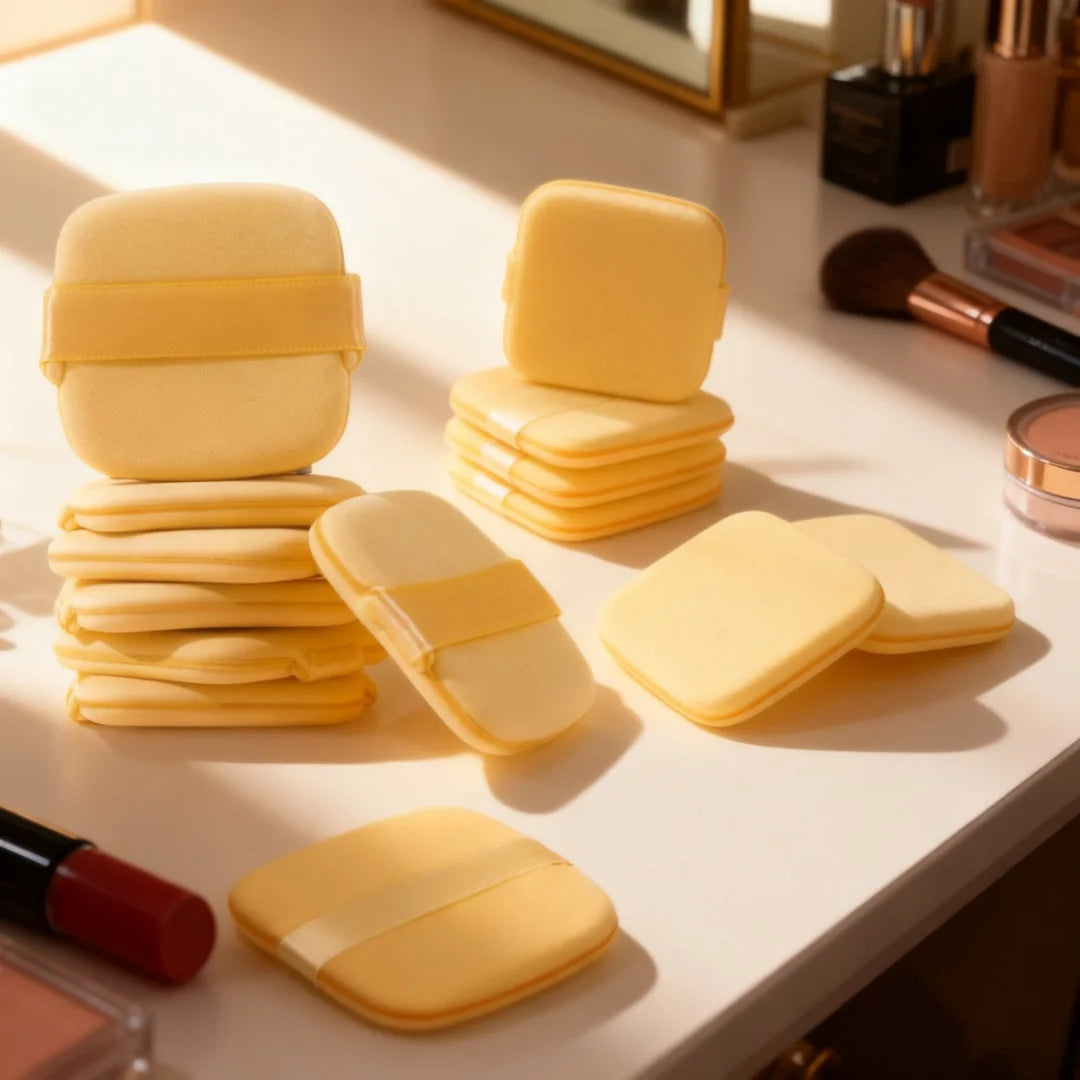 Butter Cookie Powder Puff Cushion Sponge | Dry & Wet Use Makeup Sponge Puff QXL
