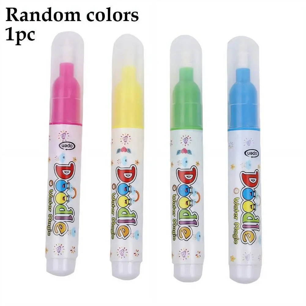 Reusable Magic Water Pen for Drawing Books | No-Mess 1–4 Pack Water Drawing Pen QXL