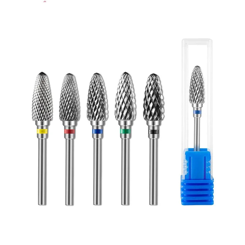 FUMOSIK 2-Pack Tungsten Carbide Nail Drill Bits – Cuticle Remover Nail Drill Bits QXL