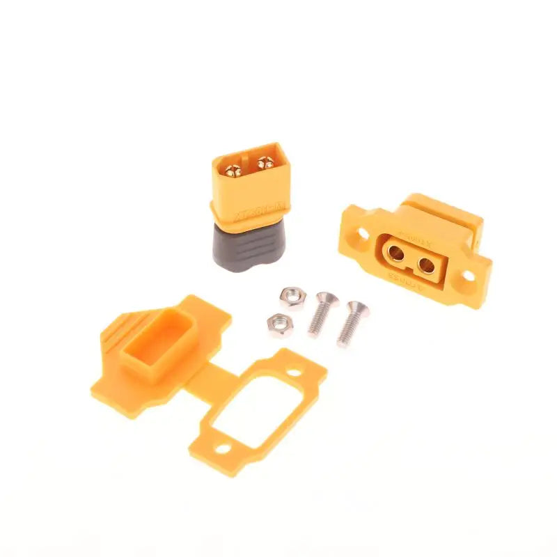XT60E-F Female Connector Set with Cover for RC FPV ESC Motor RC Power Connector QXL White