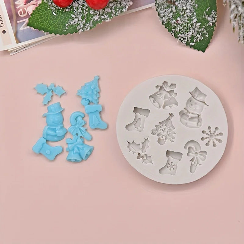 Christmas Cookie Cutters & Silicone Moulds | DIY Baking Set Silicone Baking Mould QXL