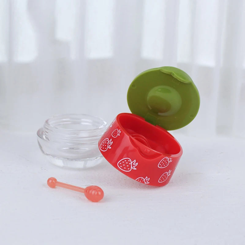 6ml Empty Lipstick Container | Refillable Lip Balm Jar Lip Balm Container QXL Pink strawberry