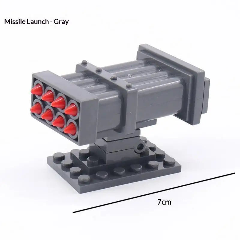 Missile Launcher Commando Building Blocks Set | Ages 14+ Building Blocks Set QXL Gray