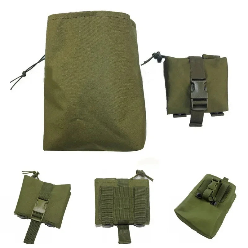 Tactical Foldable Dump Pouch | MOLLE EDC Utility Drop Bag Tactical Dump Pouch QXL