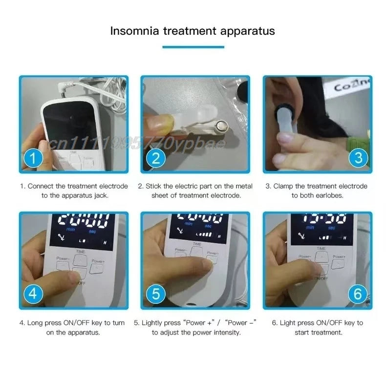 Ear Clip CES Device | Deep Sleep & Relaxation Aid Tool CES Sleep Aid Device QXL