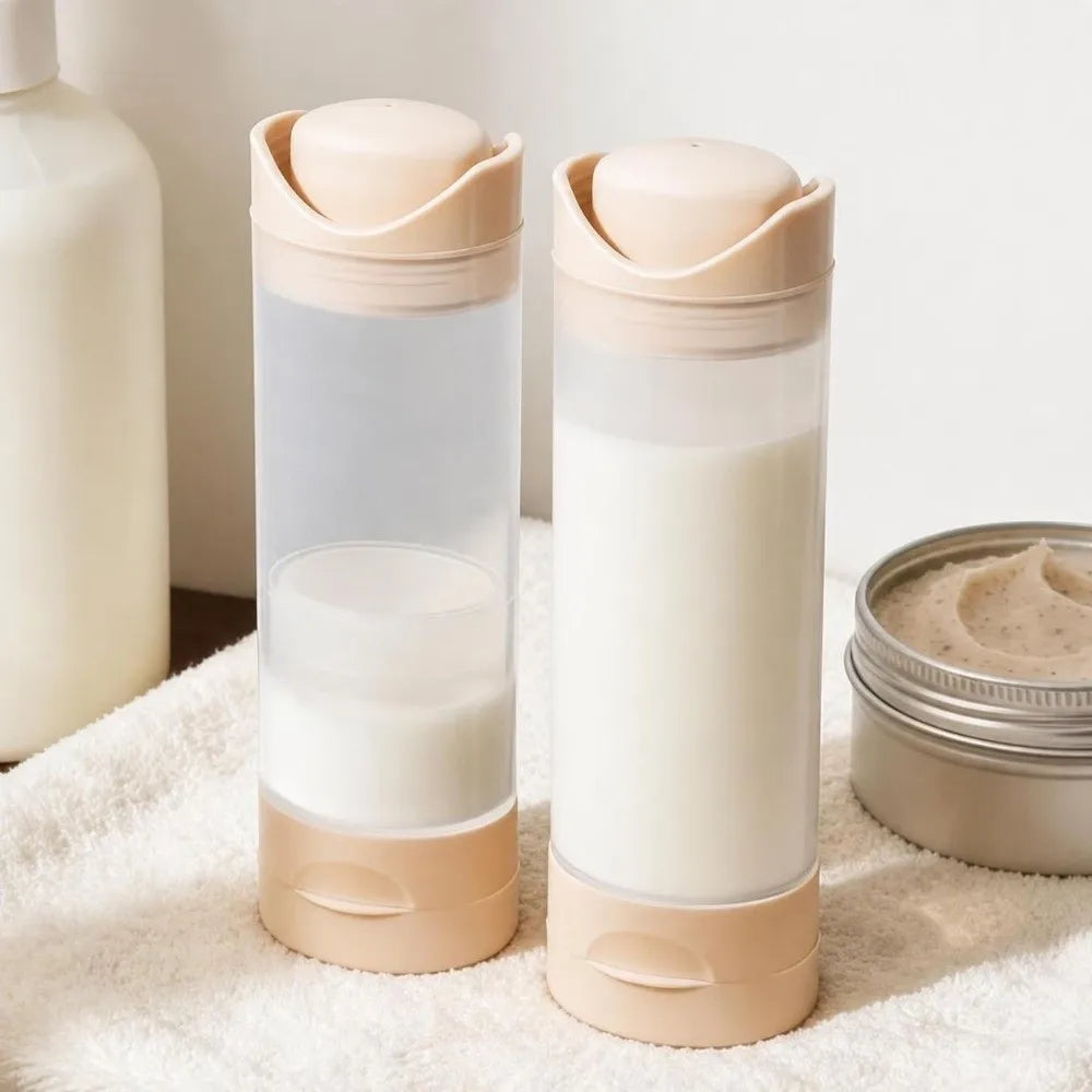 50/80ml Leakproof Vacuum Airless Pump Travel Bottles Refillable Airless Pump Travel Bottle QXL