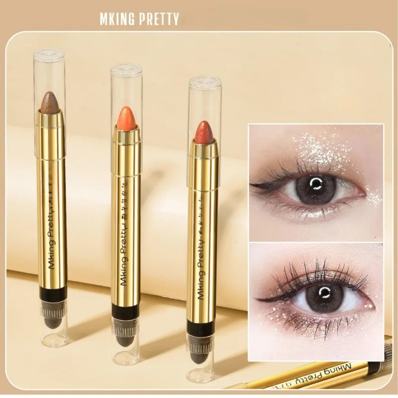 6-Color Double-Ended Eyeshadow Stick | Pearl & Matte Finish Eyeshadow Stick QXL