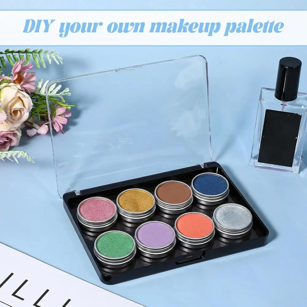 Magnetic Makeup Palette | Frosted Clear Empty Eyeshadow Case Empty Makeup Palette QXL